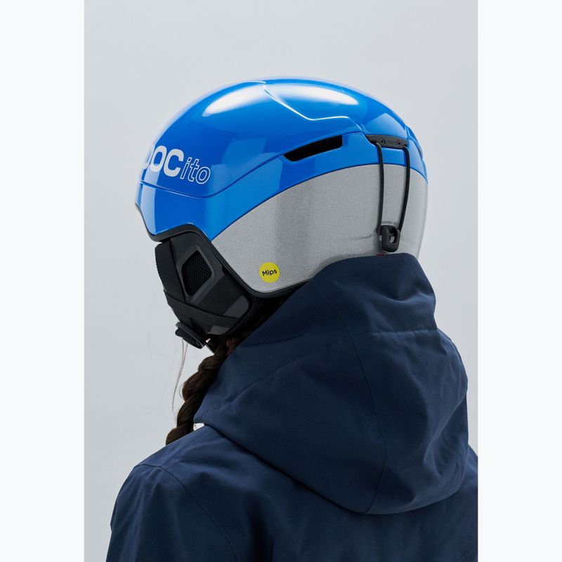 Шолом лижний дитячий POC Pocito Obex MIPS Jr fluorescent blue 8
