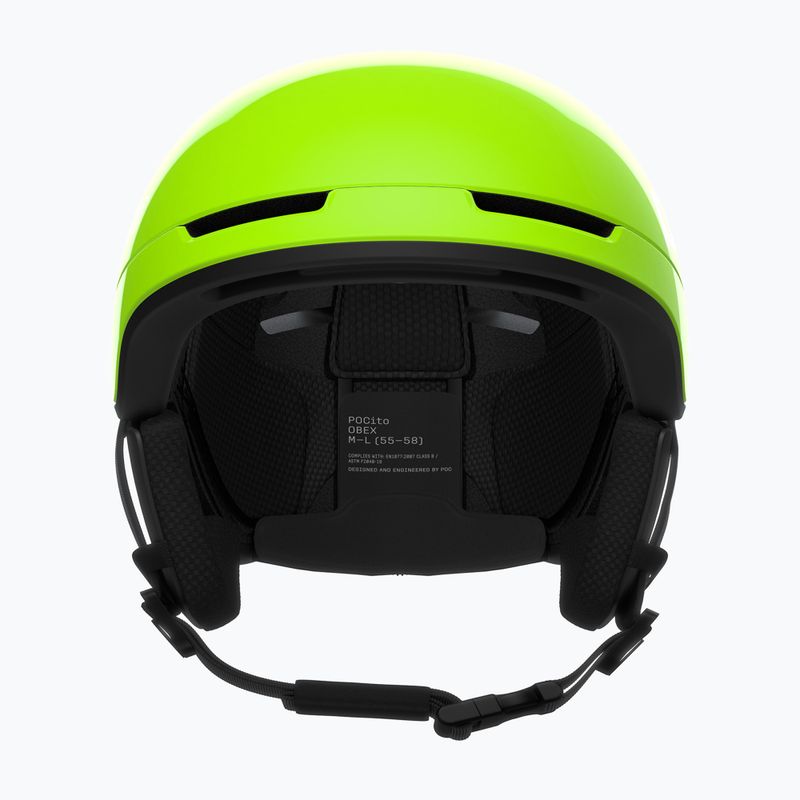 Шолом лижний дитячий POC Pocito Obex MIPS Jr fluorescent yellow/green 3