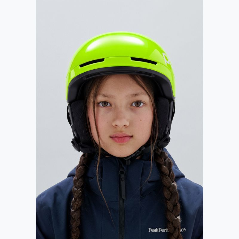 Шолом лижний дитячий POC Pocito Obex MIPS Jr fluorescent yellow/green 6
