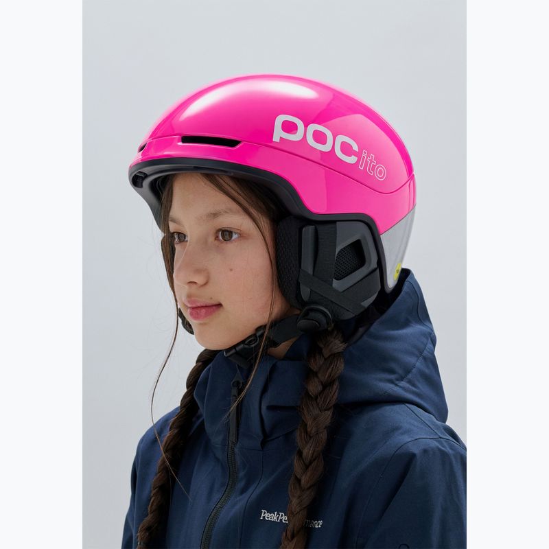 Шолом лижний дитячий POC Pocito Obex MIPS Jr fluorescent pink 5