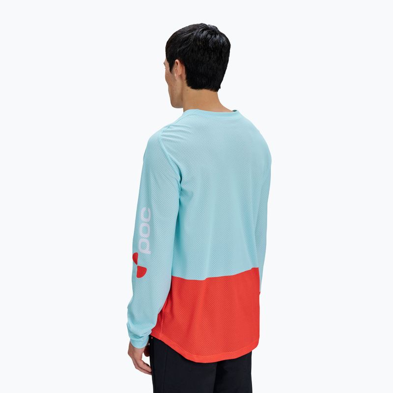 Лонгслів велосипедний чоловічий POC Motion Air Jersey lazurite blue/carnelian orange 2