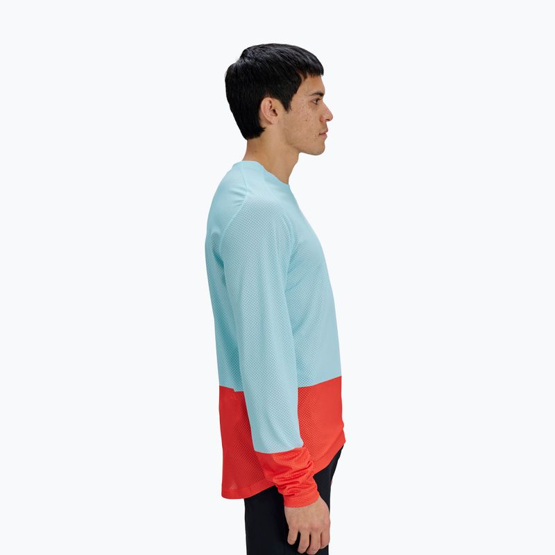 Лонгслів велосипедний чоловічий POC Motion Air Jersey lazurite blue/carnelian orange 3