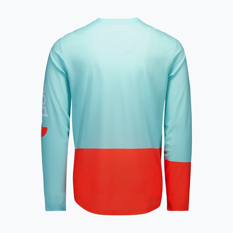 Лонгслів велосипедний чоловічий POC Motion Air Jersey lazurite blue/carnelian orange 6