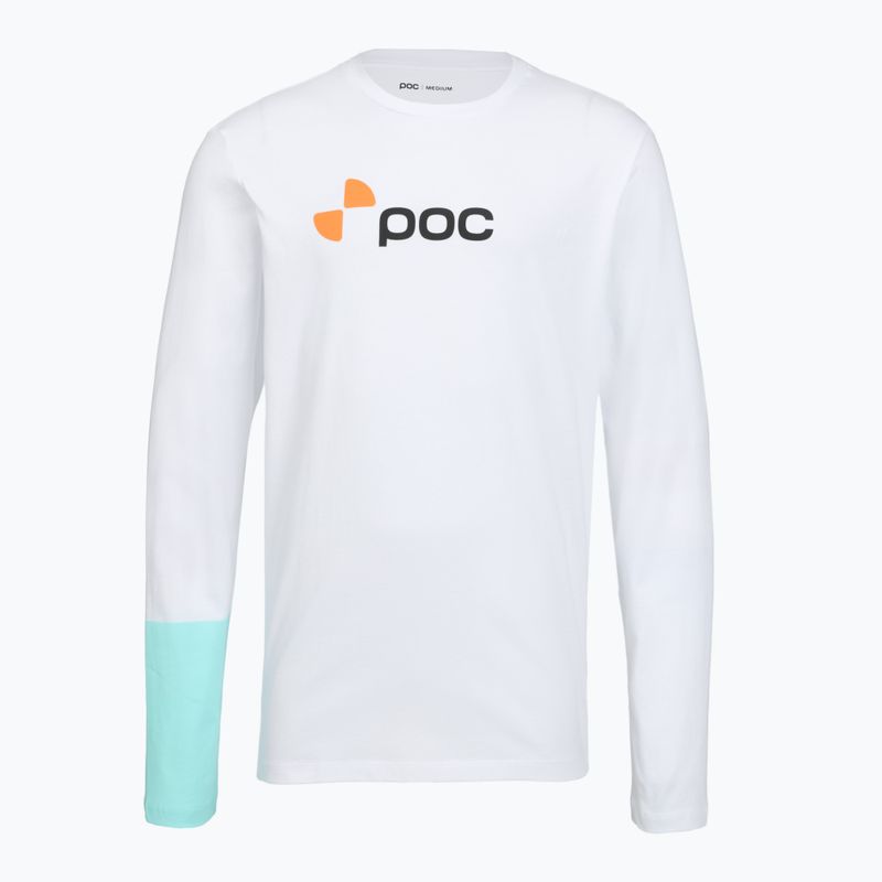 Лонгслів POC Tee hydrogen white/lazurite blue 3