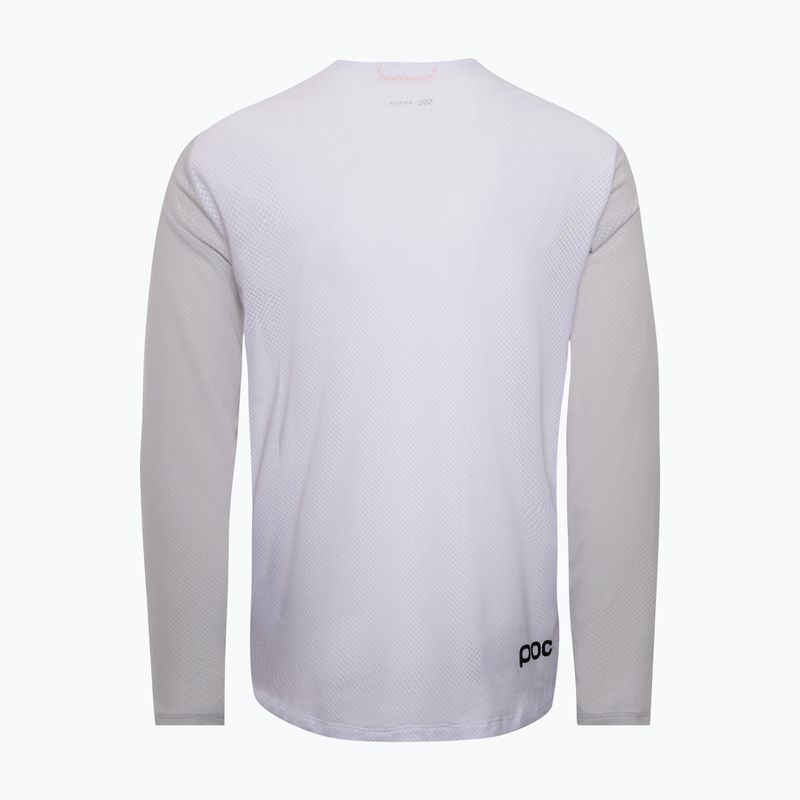 Лонгслів велосипедний чоловічий POC Motion Air Jersey hydrogen white 2