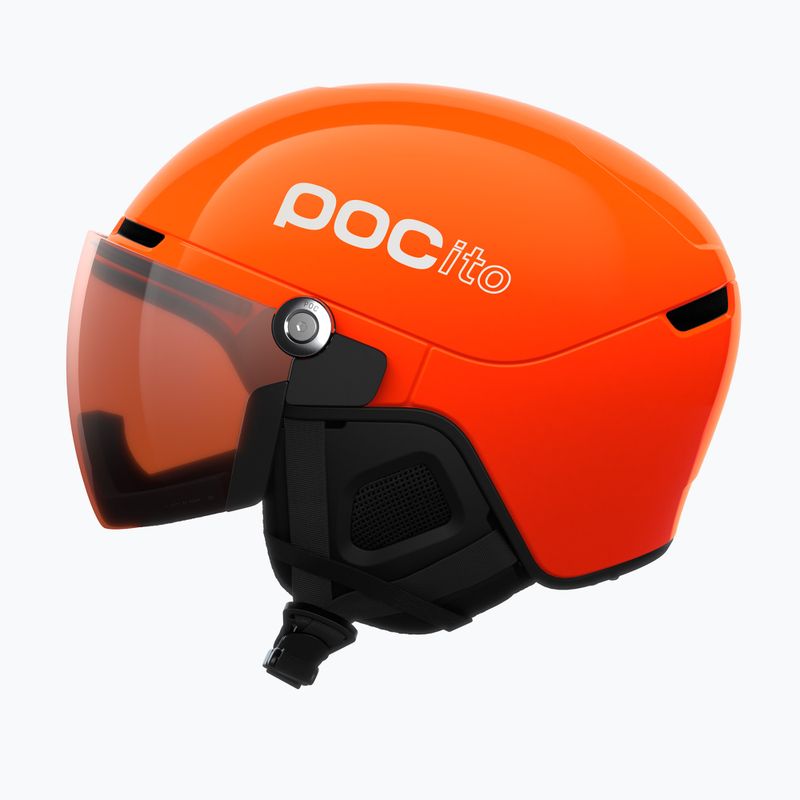 Шолом лижний дитячий POC POCito Obex Visor S2 Jr fluo orange/clarity pocito/partly sunny/lt orange 2