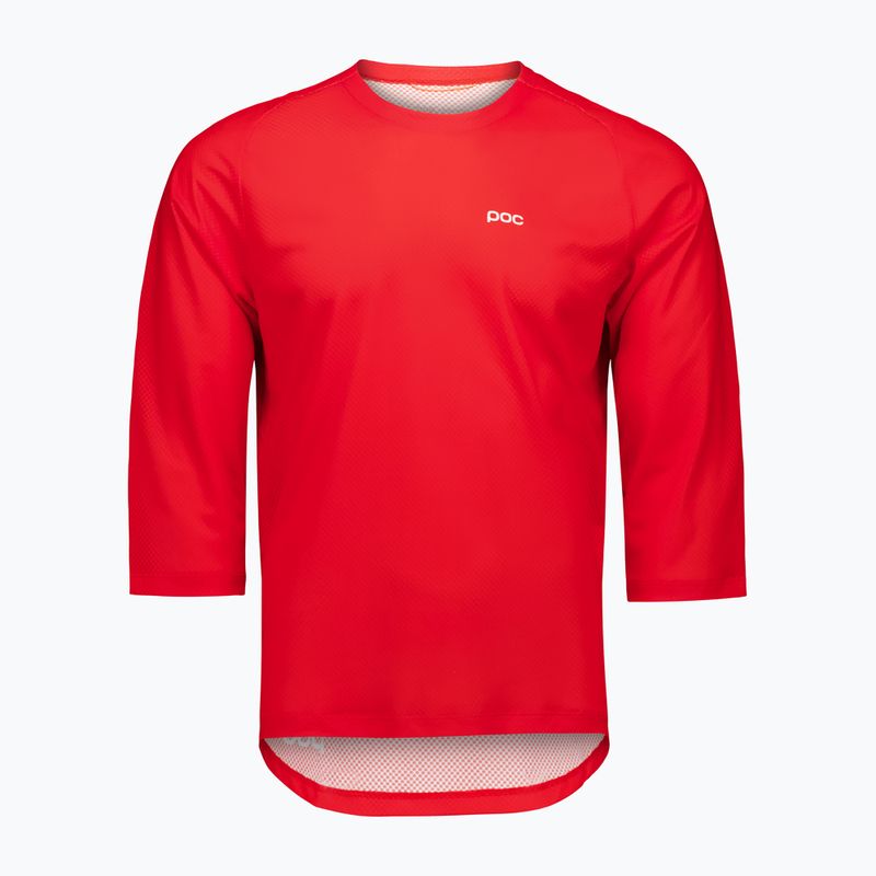 Футболка велосипедна чоловіча POC Motion Air Jersey 3/4 prismane red 3