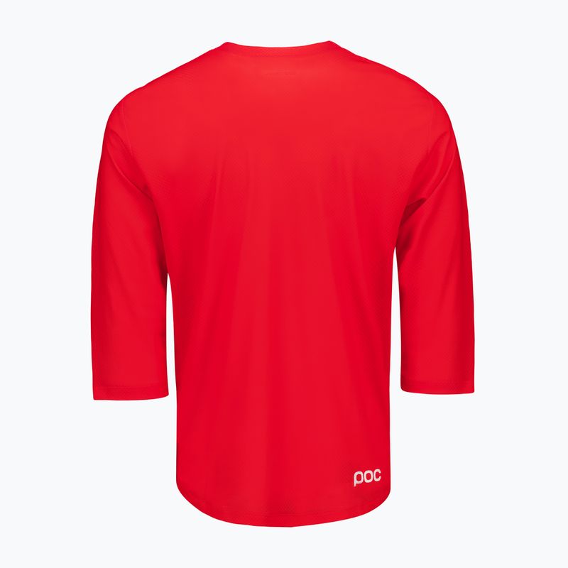 Футболка велосипедна чоловіча POC Motion Air Jersey 3/4 prismane red 4