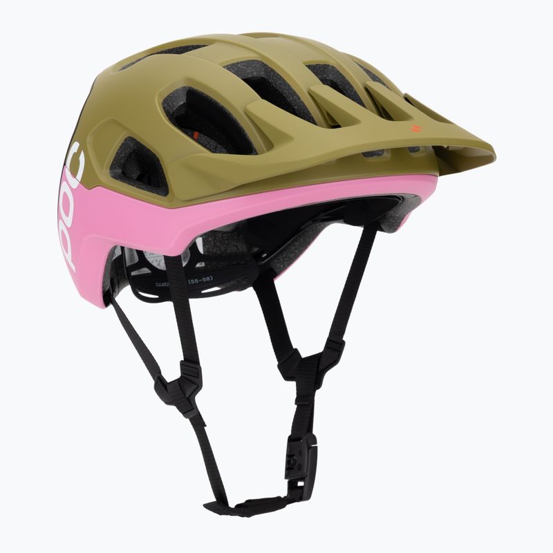 Шолом велосипедний POC Cularis olivine green matt/thulite pink matt