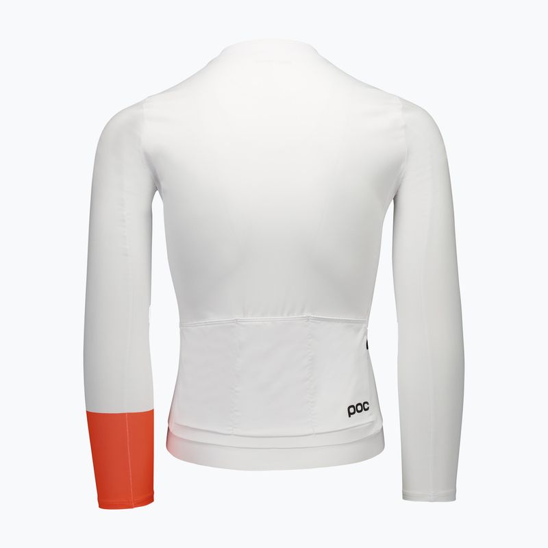 Лонгслів велосипедний чоловічий POC Cadence Jersey hydrogen white 2