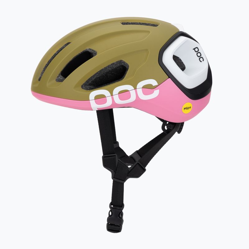 Шолом велосипедний POC Amidal olivine green matt/thulite pink matt 3