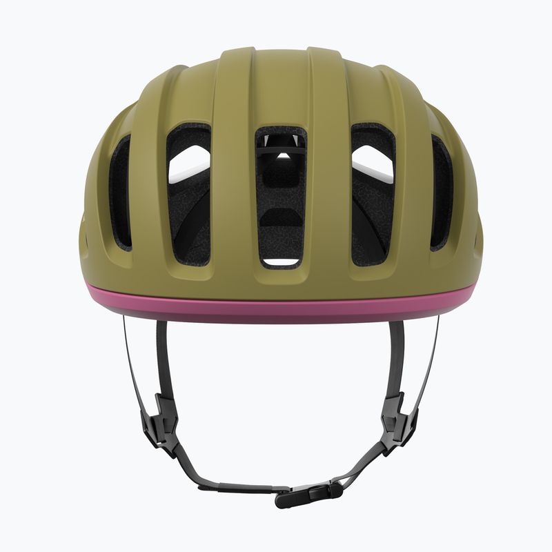 Шолом велосипедний POC Amidal olivine green matt/thulite pink matt 3