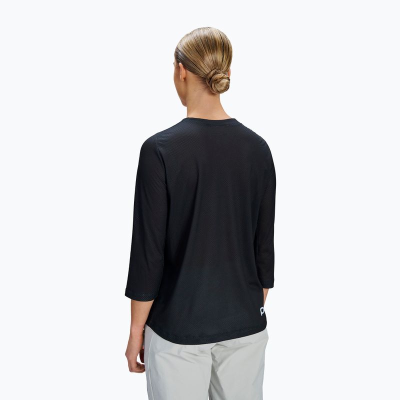 Футболка велосипедна жіноча POC Motion Air Jersey 3/4 uranium black 2