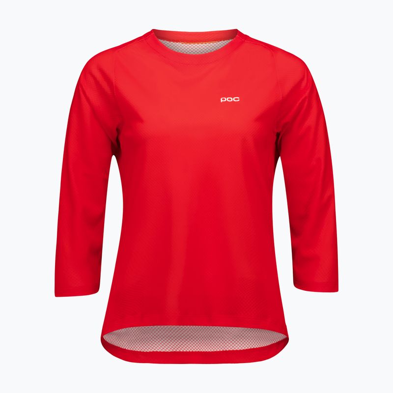 Футболка велосипедна жіноча POC Motion Air Jersey 3/4 prismane red 3