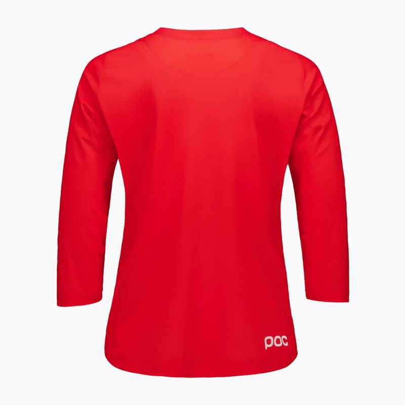 Футболка велосипедна жіноча POC Motion Air Jersey 3/4 prismane red 4