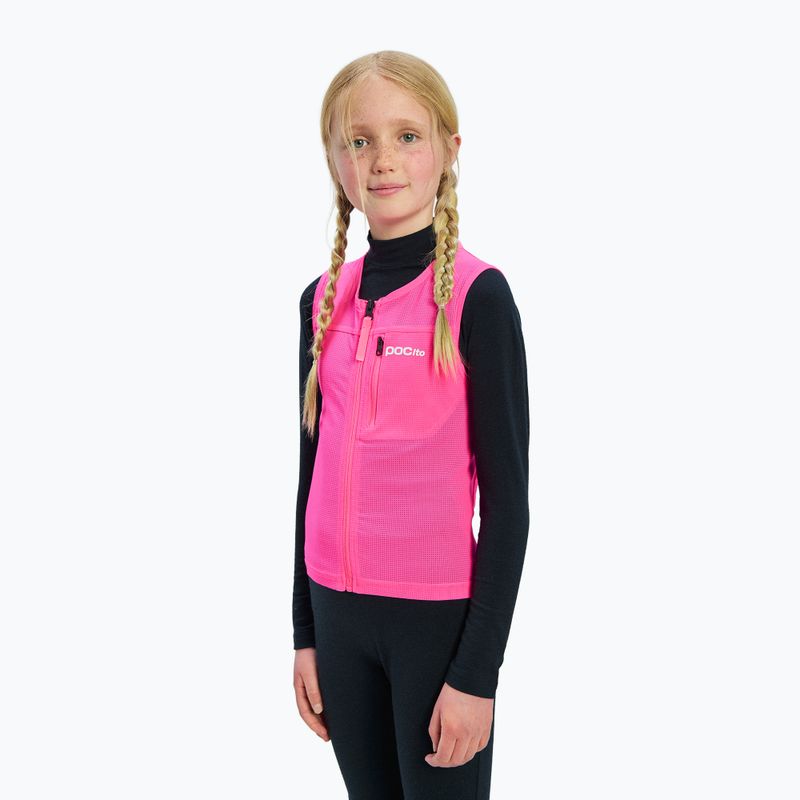Жилет захисний дитячий POC Pocito VPD Air Vest Jr fluorescent pink 5
