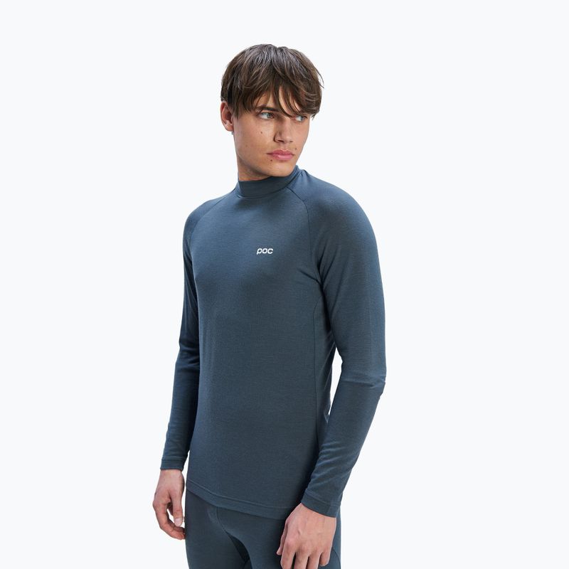 Лонгслів термічний чоловічий POC Layer Merino Mock Neck Jersey sylvanite grey