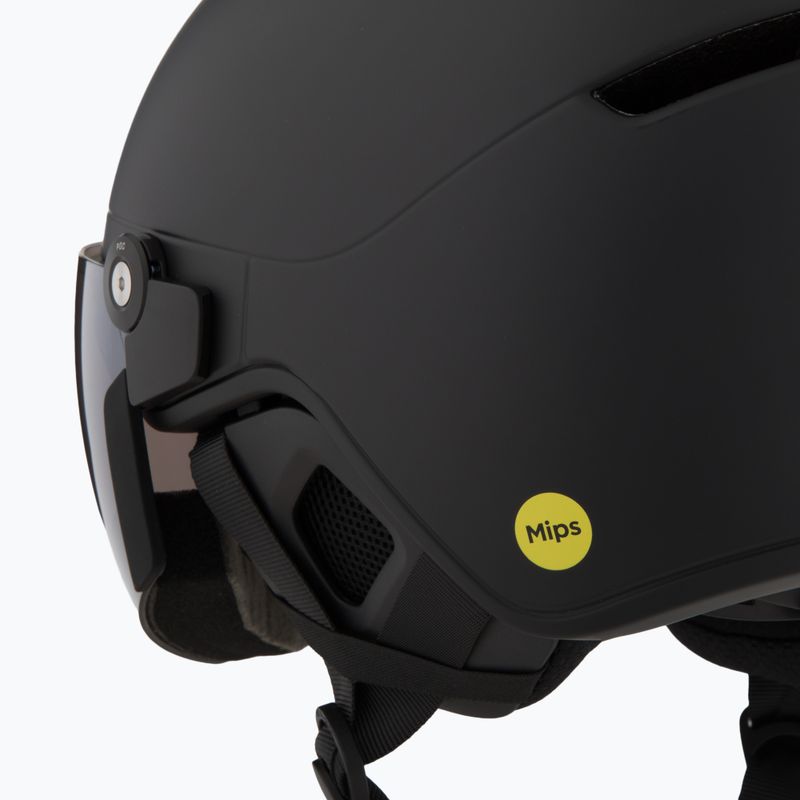 Шолом гірськолижний POC Obex Visor uranium black matt/clarity u/partly sunny/silver 7