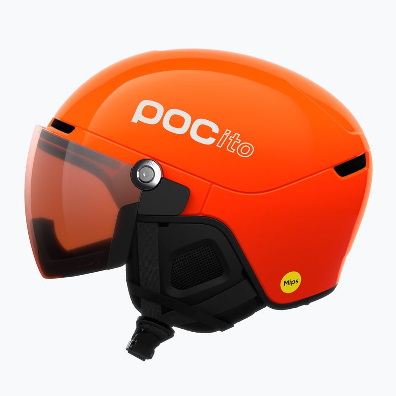 Шолом гірськолижний дитячий POC POCito Obex Visor S2 Jr fluorescent orange 2