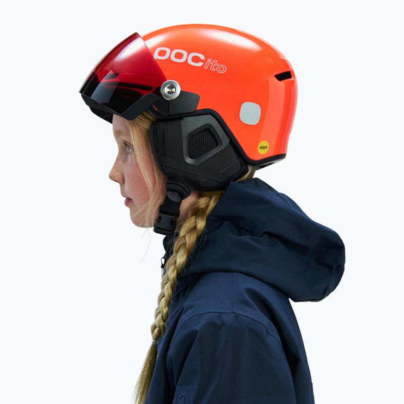 Шолом гірськолижний дитячий POC POCito Obex Visor S2 Jr fluorescent orange 8