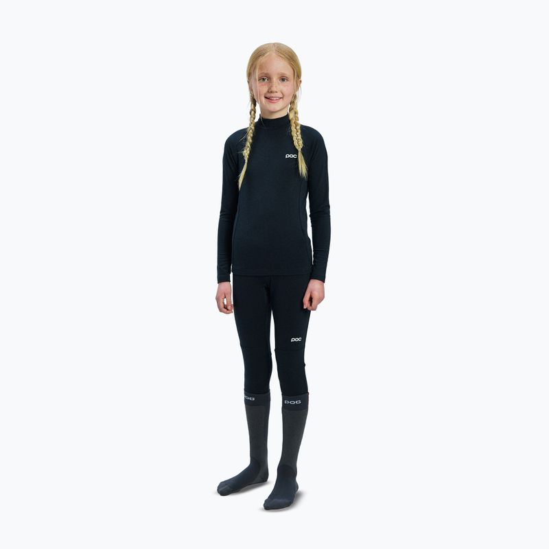 Кофта термоактивна дитяча POC Layer Merino Mock Neck Jersey Jr uranium black 2