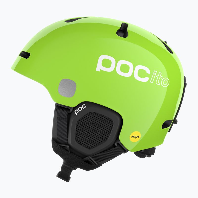 Шолом гірськолижний дитячий POC POCito Fornix MIPS fluorescent yellow/green 2