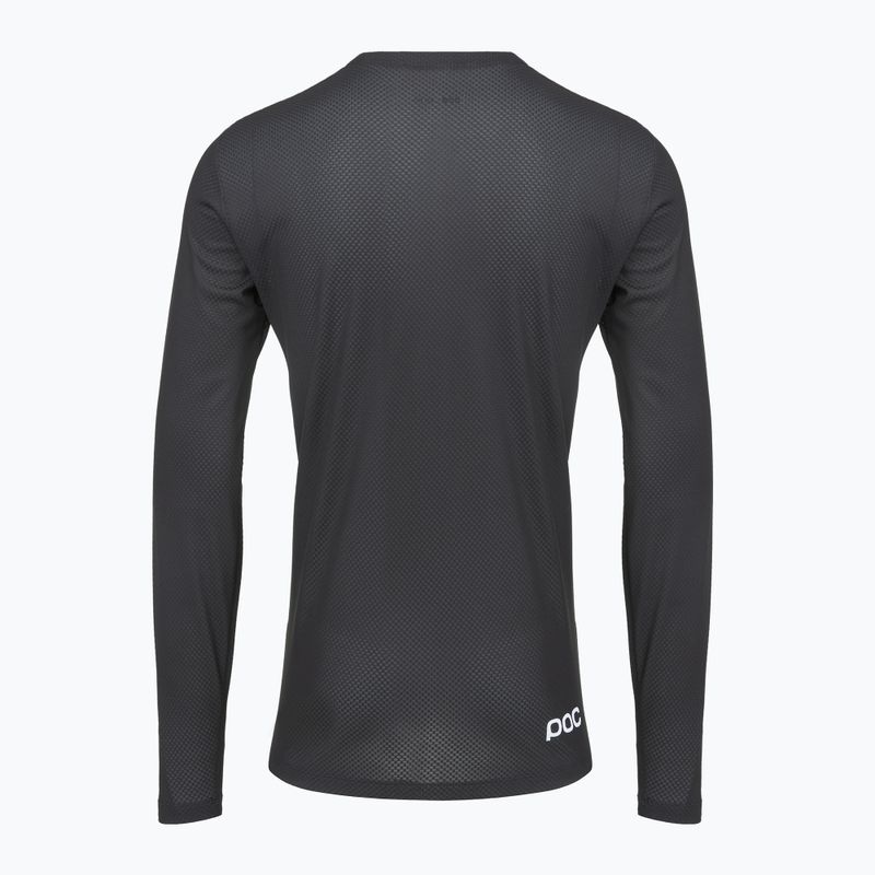 Чоловічий велосипедний лонгслів POC Motion Air Jersey урановий чорний 2