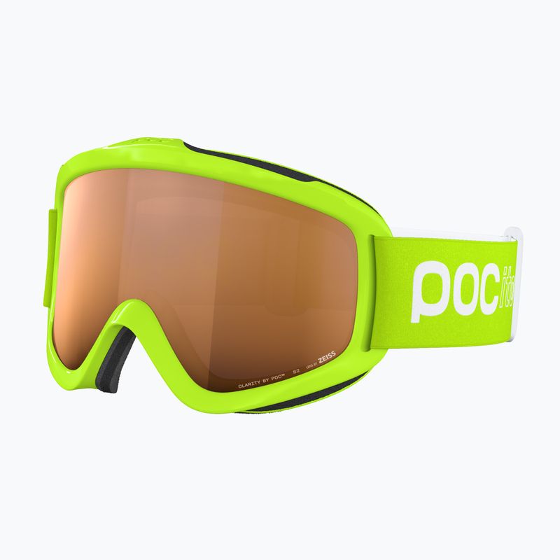 Окуляри гірськолижні дитячі POC POCito Iris fluorescent yellow/green/partly sunny light orange 3