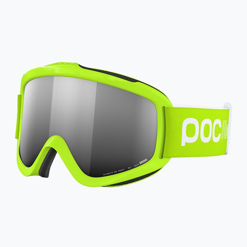 Окуляри гірськолижні дитячі POC POCito Iris fluorescent yellow/green/partly sunny silver 2