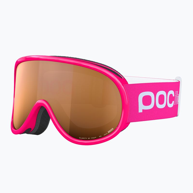 Дитячі гірськолижні окуляри POC POCito Retina Jr S2 fluorescent pink/partly sunny light orange 2