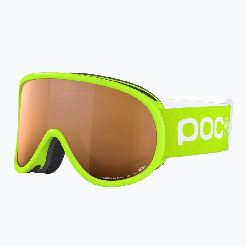 Окуляри гірськолижні дитячі POC POCito Retina Jr S2 fluorescent yellow/green/partly sunny light orange 2