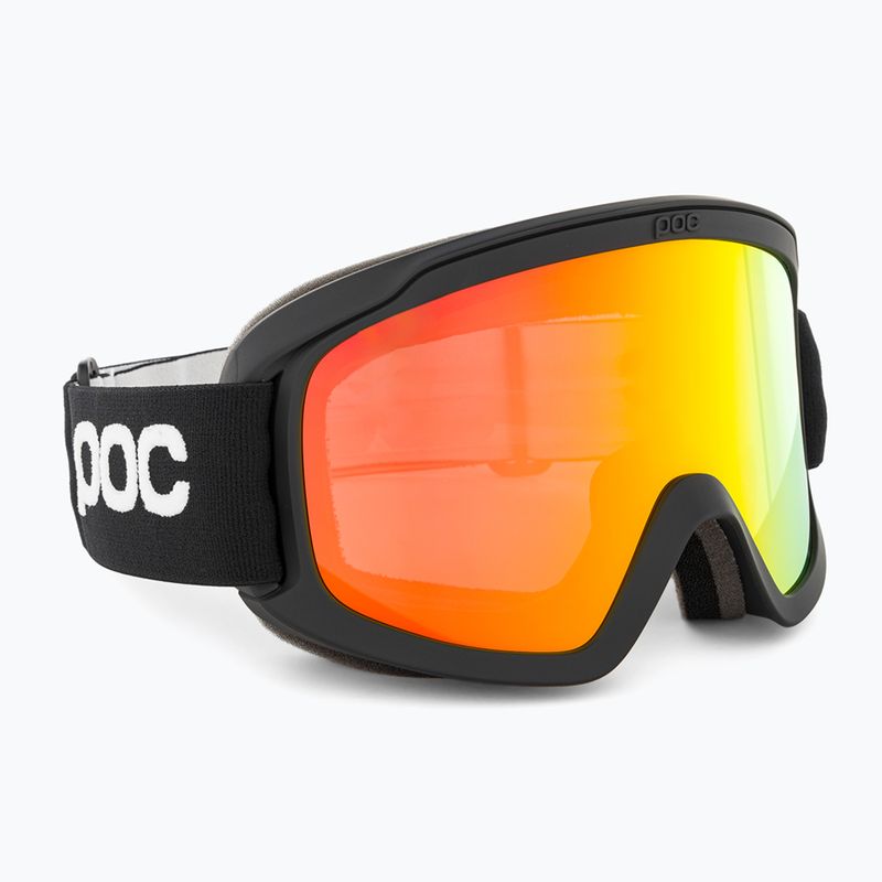 Маска лижна POC Opsin uranium black/partly sunny orange