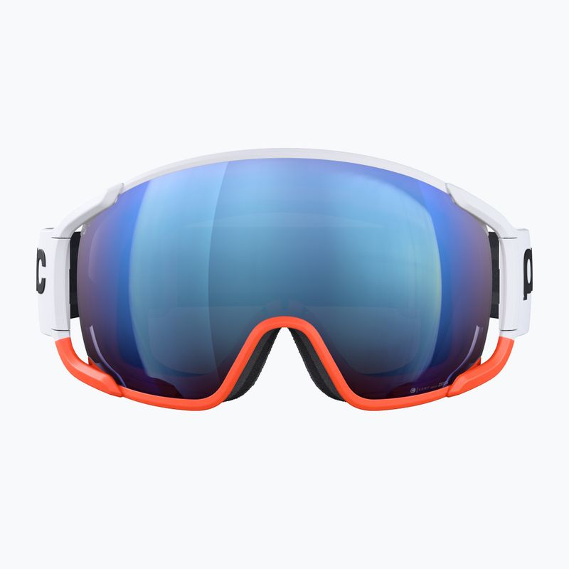Маска лижна POC Zonula Race hydrogen white/zink orange/partly blue 2