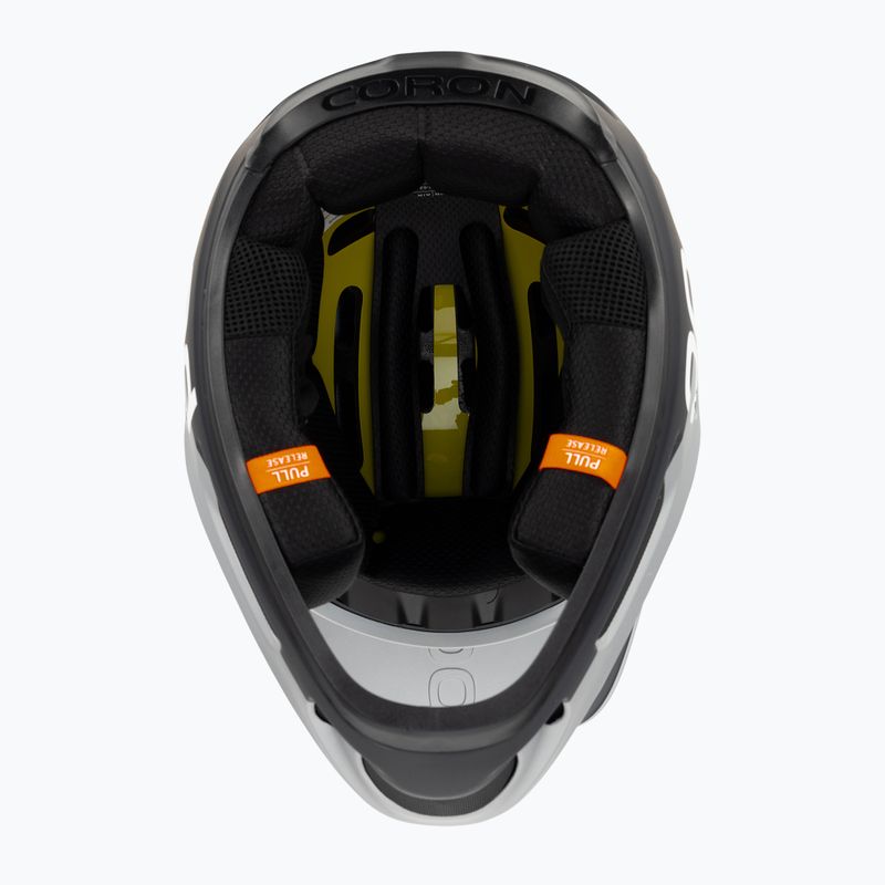 Шолом велосипедний POC Coron Air MIPS argentite silver/uranium black matt 5