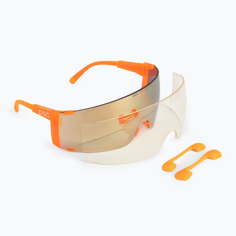 Окуляри велосипедні POC Propel fluorescent orange translucent/clarity road gold