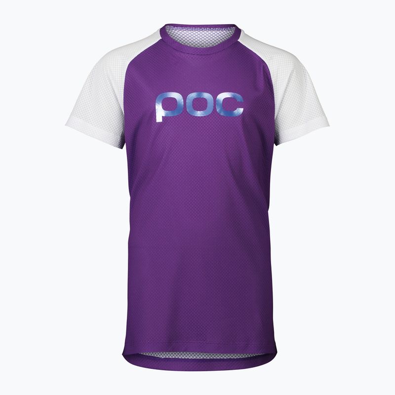 Велофутболка дитяча POC Essential MTB sapphire purple/hydrogen white