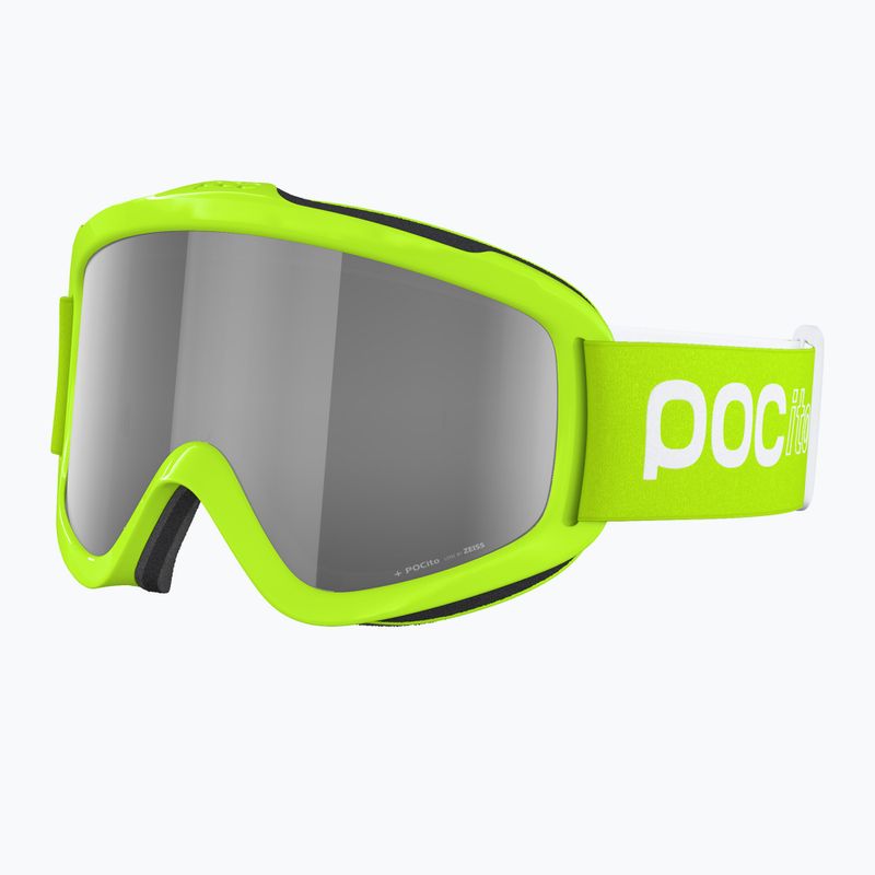 Маска лижна дитяча POC POCito Iris fluorescent yellow/green/clarity pocito 6