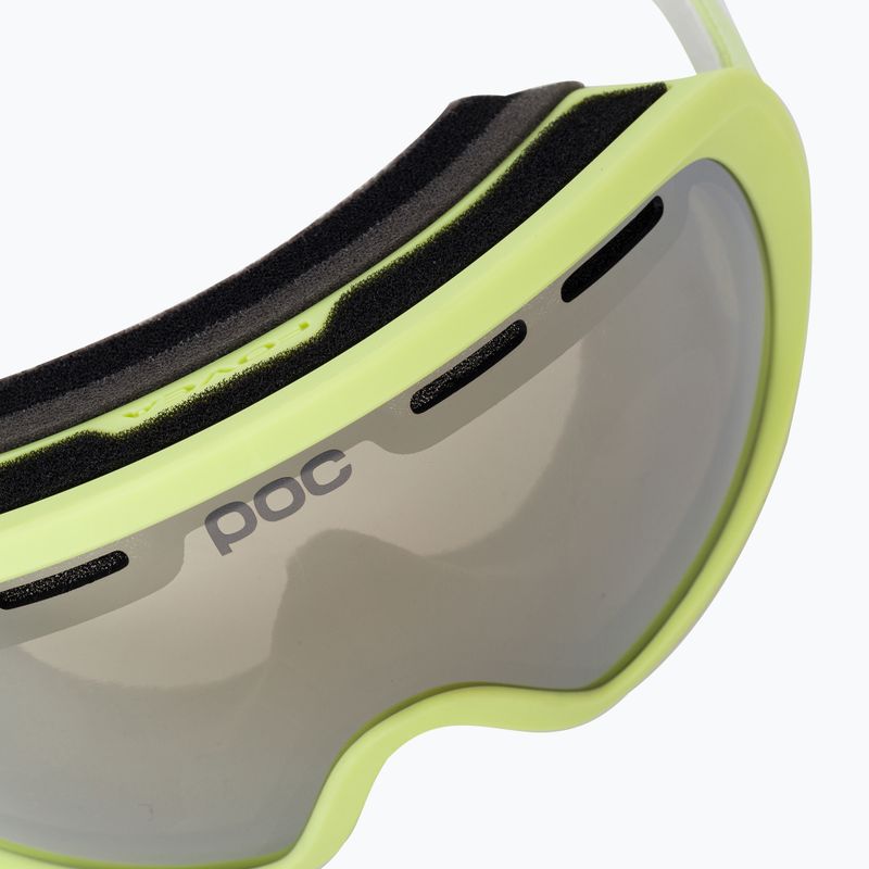 Маска лижна POC Fovea Mid Clarity lemon calcite/clarity define/spektris silver 5