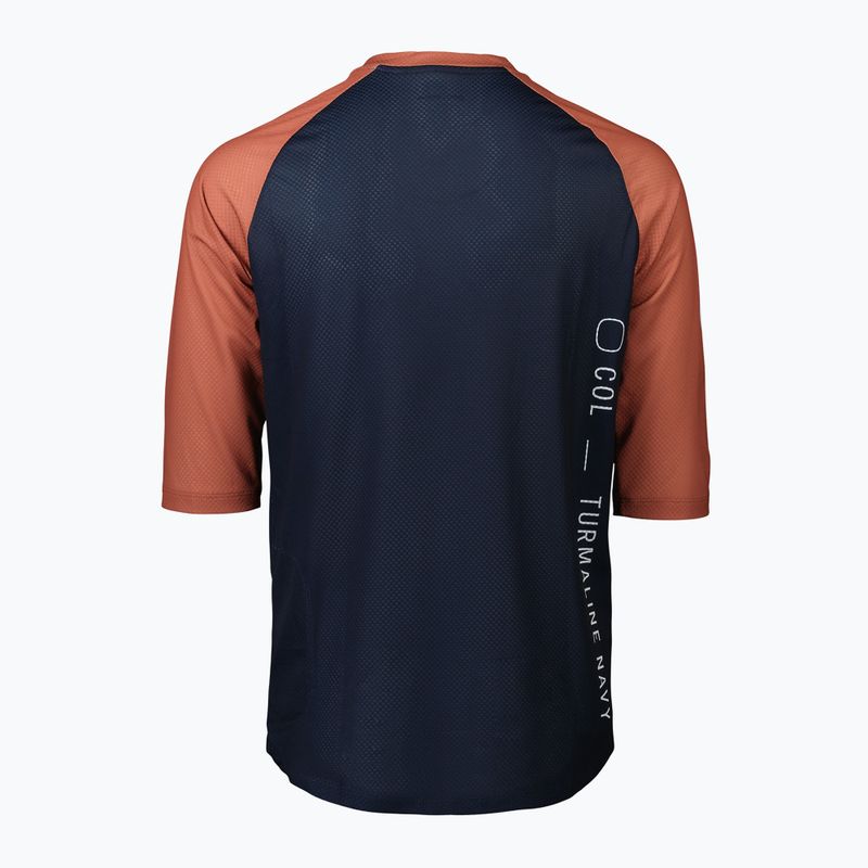 Велофутболка чоловіча POC MTB Pure 3/4 turmaline navy/himalayan salt 6