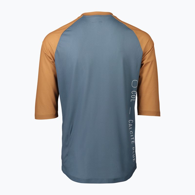 Велофутболка чоловіча POC MTB Pure 3/4 calcite blue/aragonite brown 5