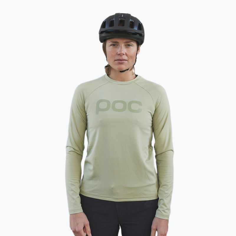 Велосипедний лонгслів жіночий POC Reform Enduro Jersey prehnite green