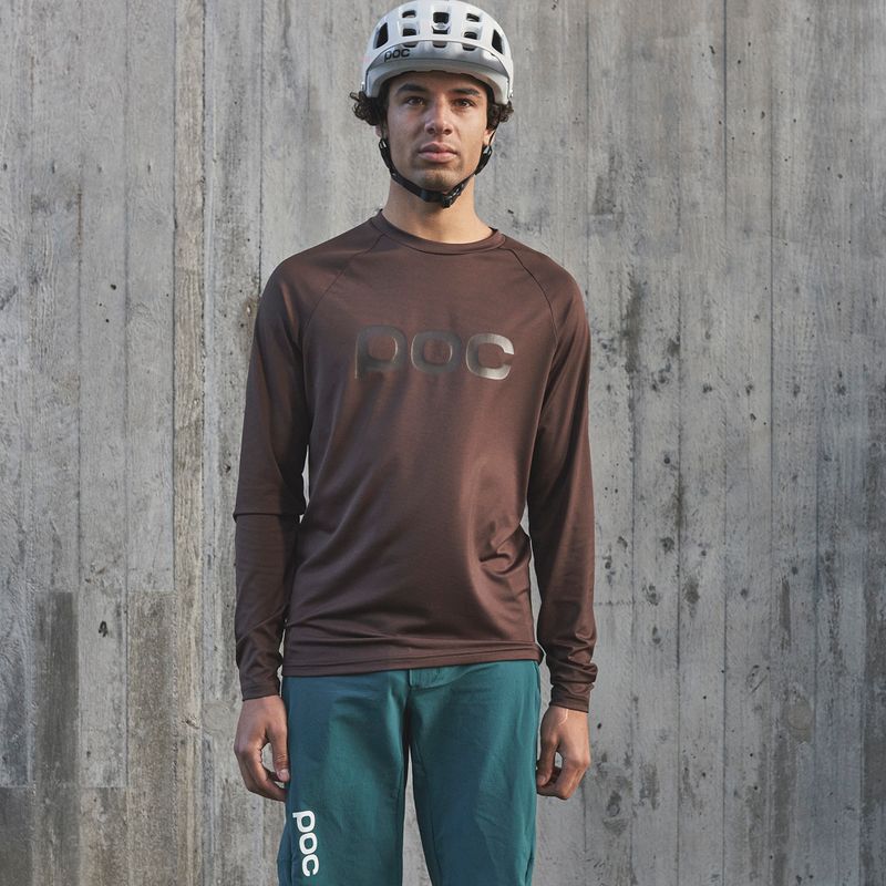 Лонгслів велосипедний чоловічий POC Reform Enduro Jersey axinite brown 5