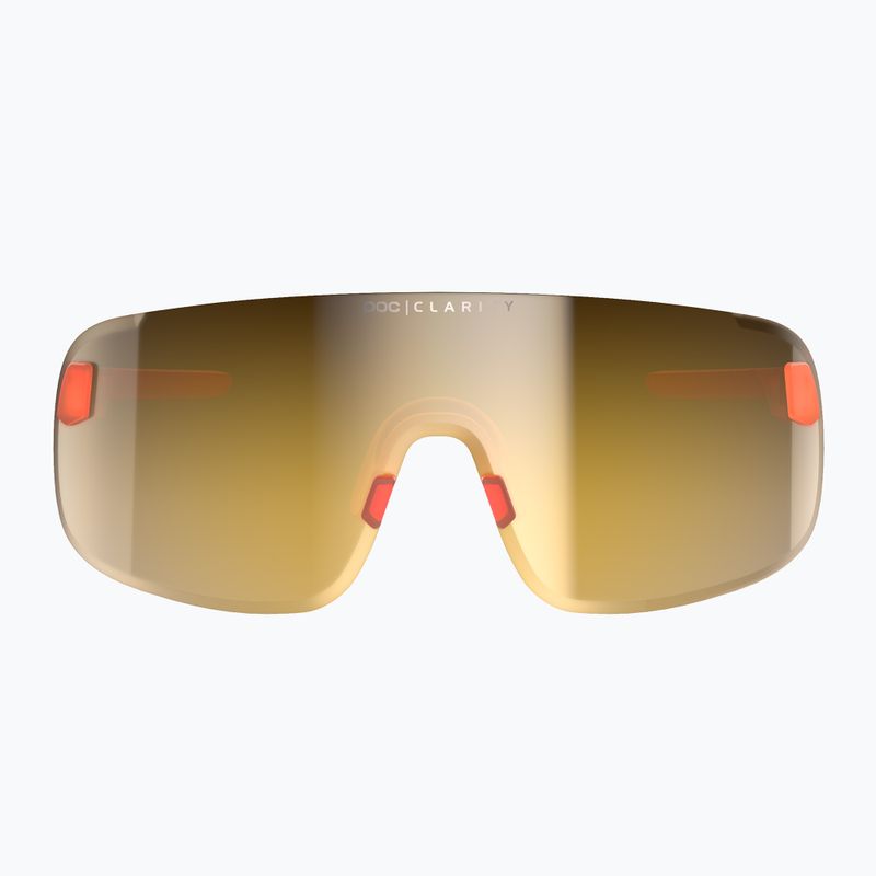 Окуляри велосипедні POC Elicit fluorescent orange translucent/clarity road gold 2