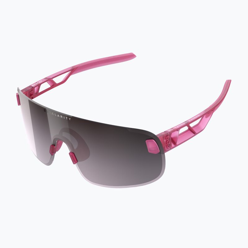 Окуляри велосипедні POC Elicit actinium pink translucent/clarity road silver