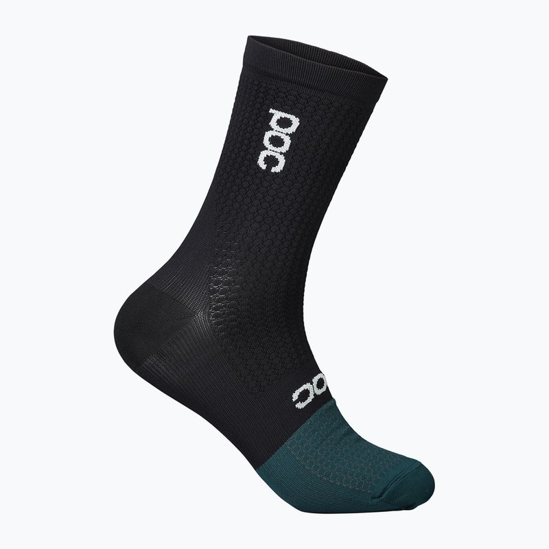 Велошкарпетки POC Flair Mid uranium black/dioptase blue 4