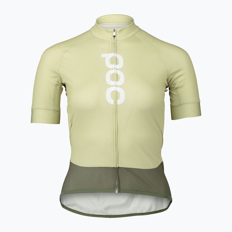 Велофутболка жіноча POC Essential Road Logo prehnite green/epidote green 5
