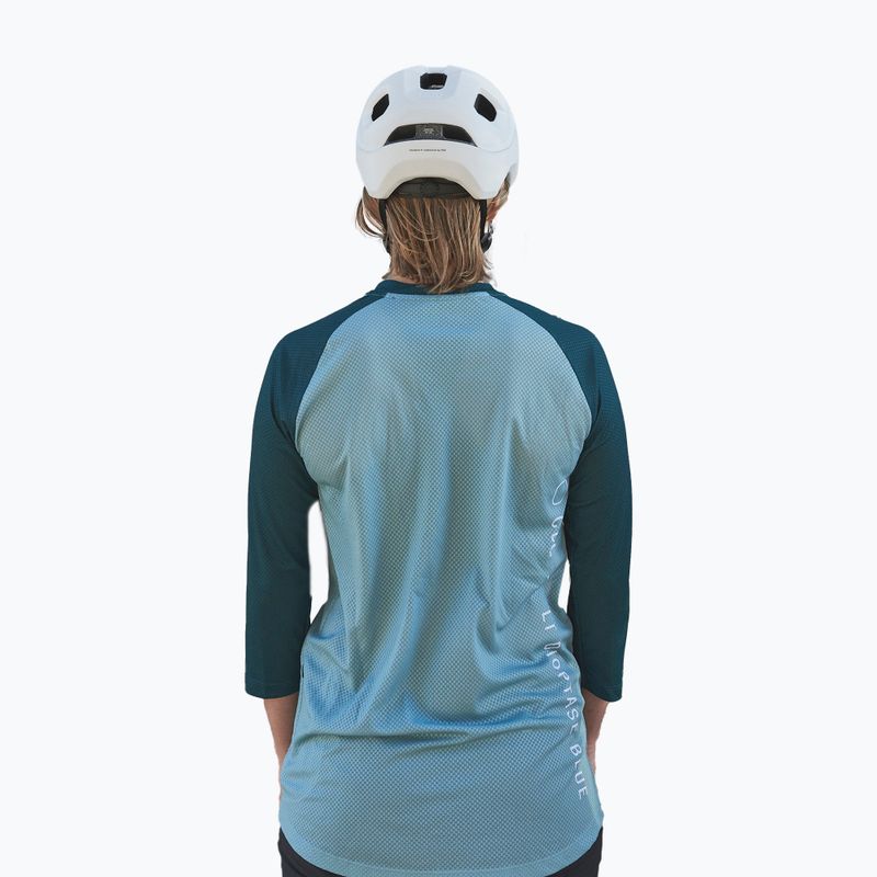 Велофутболка жіноча POC MTB Pure 3/4 lt dioptase blue/dioptase blue 2