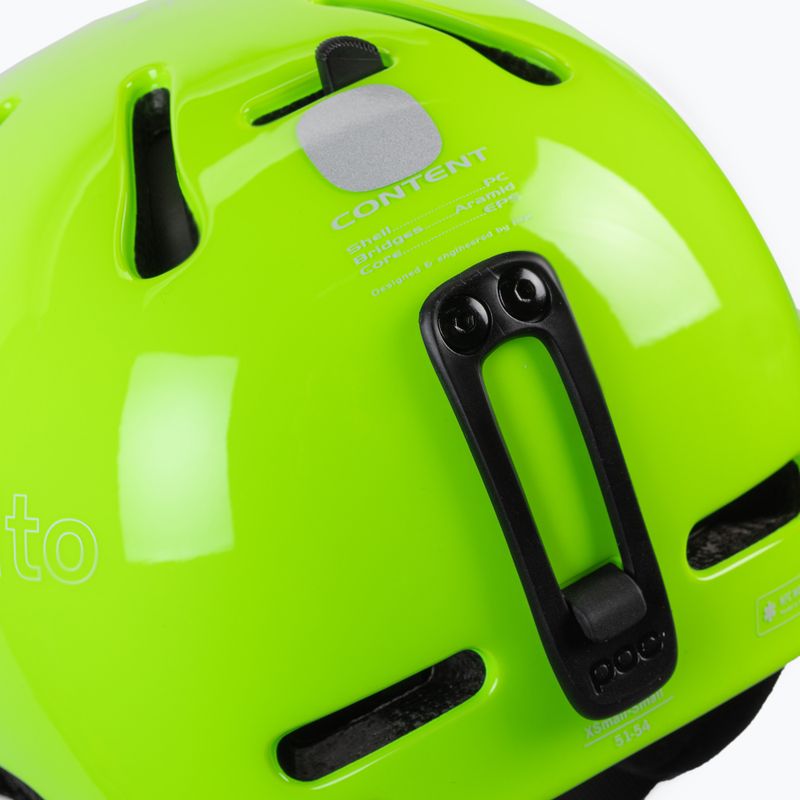 Шолом лижний дитячий POC POCito Fornix MIPS fluorescent yellow/green 6