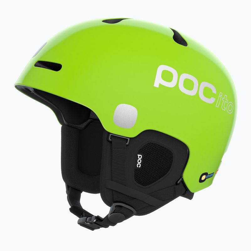 Шолом лижний дитячий POC POCito Fornix MIPS fluorescent yellow/green 9