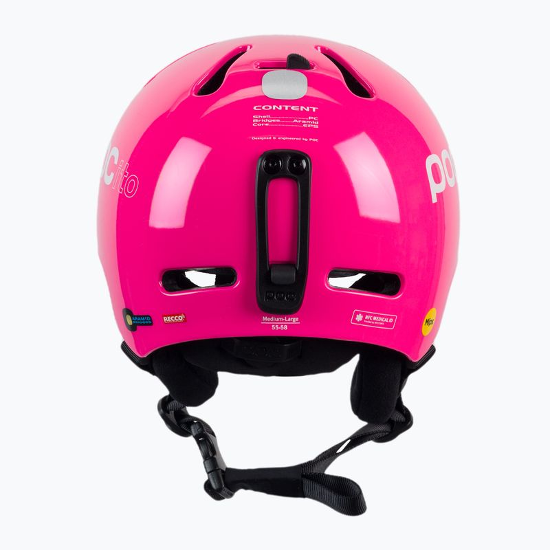 Шолом лижний дитячий POC POCito Fornix MIPS fluorescent pink 3